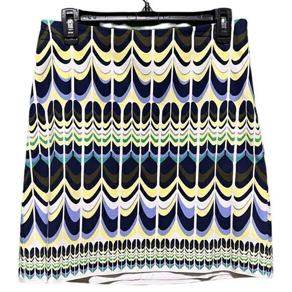 Talbots Women's Patterned A-Line Skirt Lined Multicolor Size 4 - Picture 1 of 7